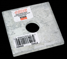 Simpson Strong-Tie BP 5/8HDG - BP 2-1/2 in. x 2-1/2 in. Hot-Dip Galvanized Bearing Plate with 5/8 in. Bolt Dia.