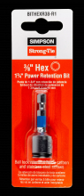Simpson Strong-Tie BITHEXR38-R1 - 3/8-in. Hex-Drive 1-3/4 in. Power Bit