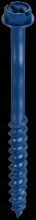 Simpson Strong-Tie TNT25314H - Titen Turbo™ - 1/4 in. x 3-1/4 in. Hex-Head Concrete and Masonry Screw, Blue (100-Qty)