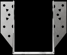 Simpson Strong-Tie HU46SS - HU Stainless-Steel Face-Mount Joist Hanger for 4x6
