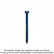 Simpson Strong-Tie TNT25314HC75 - Titen Turbo™ - 1/4 in. x 3-1/4 in. Hex-Head Concrete and Masonry Screw, Blue (75-Qty)