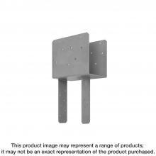Simpson Strong-Tie ECCQ64HDG-SDS - ECCQ HDG End Column Cap for 6x Beam, 4x Post, with Strong-Drive® SDS Screws