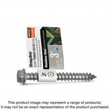 Simpson Strong-Tie SDWH27300SS-R10 - Strong-Drive® SDWH™ TIMBER-HEX SS Screw - 0.275 in. x 3 in. 1/2 Hex, Type 316 (10-Qty)