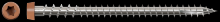 Simpson Strong-Tie DCU234S316TN03 - Deck-Drive™ DCU COMPOSITE Screw (Collated) - #10 x 2-3/4 in. Type 316, Tan 03 (1000-Qty)