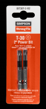 Simpson Strong-Tie BIT30T-2-R2 - T30 6-Lobe Drive 2-in. Power Bits (2-Qty)