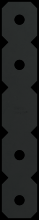 Simpson Strong-Tie OS - OS 2 in. x 12 in. Black Powder-Coated Ornamental Strap
