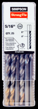 Simpson Strong-Tie MDB03106-R25 - 5/16 in. x 6 in. Straight Shank Bit (25-Qty)