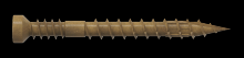 Simpson Strong-Tie FT07112R100 - Finish Trim Screw - #7 x 1-1/2 in. T10, Trim-Head, Quik Guard®, Tan (100-Qty)
