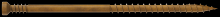 Simpson Strong-Tie FT07300MB - Finish Trim Screw - #7 x 3 in. T10, Trim-Head, Quik Guard®, Tan (1750-Qty)