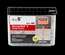 Simpson Strong-Tie STB2-37500 - Strong-Bolt® 2 - 3/8 in. x 5 in. Wedge Anchor (50-Qty)