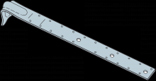 Simpson Strong-Tie PA23-R - PA 23-3/4 in. 12-Gauge Galvanized Purlin Anchor