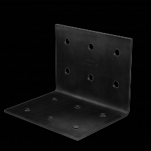 Simpson Strong-Tie HL57PC - HLPC 5-3/4 in. x 7-1/2 in. Black Powder-Coated Ornamental Heavy Angle