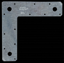Simpson Strong-Tie 88L-R - 8 in. x 8 in. 14-Gauge Galvanized L Strap