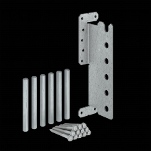 Simpson Strong-Tie CJT6ZL - CJTZ™ 12-Gauge ZMAX® Galvanized Concealed Joist Tie with (6) Long Pins