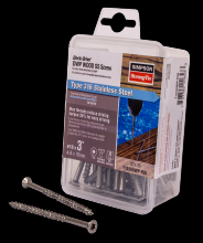 Simpson Strong-Tie T10300WP-R35 - Deck-Drive™ DWP WOOD SS Screw - #10 x 3 in. T25, Flat Head, Type 316 (35-Qty)