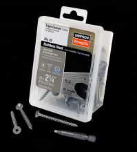 Simpson Strong-Tie T08C225WQ-RP50 - Fiber-Cement Screw - #8 x 2-1/4 in. #2 Square Wafer-Head, Type 316 (50-Qty)