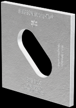 Simpson Strong-Tie BPS 3/4-3HDG - BPS 3 in. x 3 in. HDG Slotted Bearing Plate with 3/4 in. Bolt Dia.