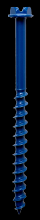 Simpson Strong-Tie TNT18234HC8 - Titen Turbo™ - 3/16 in. x 2-3/4 in. Hex-Head Concrete and Masonry Screw, Blue (8-Qty)