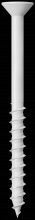 Simpson Strong-Tie TNTW25314TFC75 - Titen Turbo™ - 1/4 in. x 3-1/4 in. 6-Lobe Flat-Head Concrete and Masonry Screw, White (75-Qty)