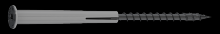Simpson Strong-Tie SDPW19600MB - Strong-Drive® SDPW™ DEFLECTOR Screw - 0.195 in. x 6 in. T40, 6-Lobe, E-coat® (400-Qty)