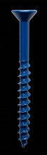 Simpson Strong-Tie TNT25234TFR200 - Titen Turbo™ - 1/4 in. x 2-3/4 in. 6-Lobe Flat-Head Concrete and Masonry Screw, Blue (200-Qty)
