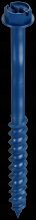 Simpson Strong-Tie TNT25314HC8 - Titen Turbo™ - 1/4 in. x 3-1/4 in. Hex-Head Concrete and Masonry Screw, Blue (8-Qty)