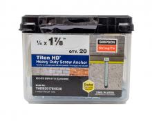 Simpson Strong-Tie THDB25178HC20 - Titen HD® 1/4 in. x 1-7/8 in. Heavy-Duty Screw Anchor (20-Qty)