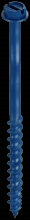 Simpson Strong-Tie TNT18314H - Titen Turbo™ - 3/16 in. x 3-1/4 in. Hex-Head Concrete and Masonry Screw, Blue (100-Qty)