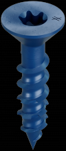 Simpson Strong-Tie TNT25114TF - Titen Turbo™ - 1/4 in. x 1-1/4 in. 6-Lobe Flat-Head Concrete and Masonry Screw, Blue (100-Qty)