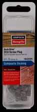 Simpson Strong-Tie TRX20SR - Deck-Drive™ DCU Screw Plug - Trex Spiced Rum (75-Qty)