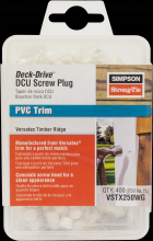 Simpson Strong-Tie VSTX250WG - Deck-Drive™ DCU Screw Plug - Versatex Timber Ridge (400-Qty)