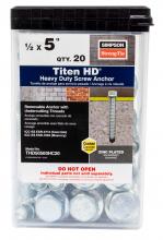 Simpson Strong-Tie THD50500HC20 - Titen HD® 1/2 in. x 5 in. Heavy-Duty Screw Anchor (20-Qty)