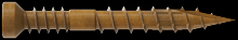 Simpson Strong-Tie FT07114R100 - Finish Trim Screw - #7 x 1-1/4 in. T10, Trim-Head, Quik Guard®, Tan (100-Qty)