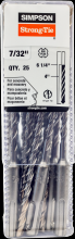 Simpson Strong-Tie MDPL02106-R25 - 7/32 in. x 6-1/4 in. SDS-plus® Shank Drill Bit (25-Qty)