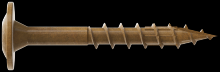 Simpson Strong-Tie CBT08114R300 - Wafer-Head Construction Screw - #8 x 1-1/4 in. T20, Quik Guard®, Tan (300-Qty)
