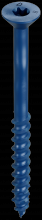 Simpson Strong-Tie TNT25314TF - Titen Turbo™ - 1/4 in. x 3-1/4 in. 6-Lobe Flat-Head Concrete and Masonry Screw, Blue (100-Qty)