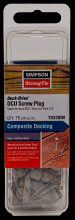 Simpson Strong-Tie TRX20IM - Deck-Drive™ DCU Screw Plug - Trex Island Mist (75-Qty)