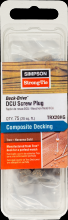 Simpson Strong-Tie TRX20HG - Deck-Drive™ DCU Screw Plug - Trex Havana Gold (75-Qty)