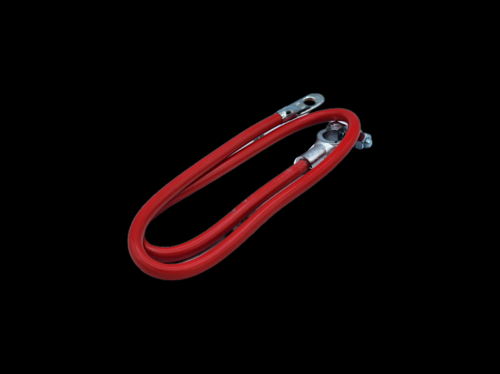 BATT CBL 4GA-TOP POST NO LEAD 32Inch RED