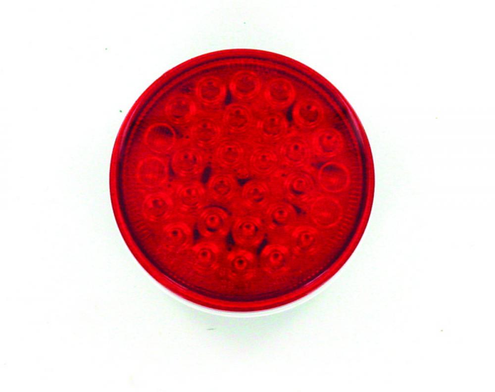 LED LMP SLD RED S/T/T ROUND 4Inch 30-DIODES