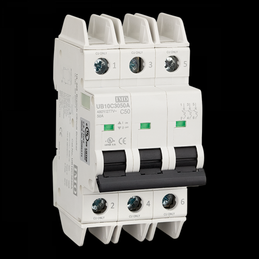 10kA UL489 MCB, 3 pole 15A C Curve