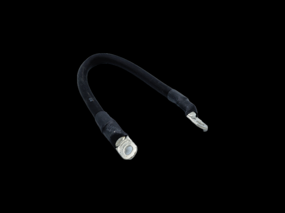 BATT CBL 2/0 TOP STD SMTH NEG 17&#34; BLACK