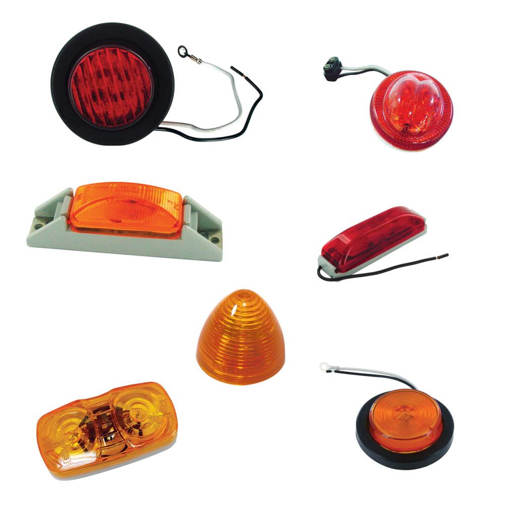 LED LMP MKR RED 2X6 REFL 8-DIODES FTTURTLE-BACKFT