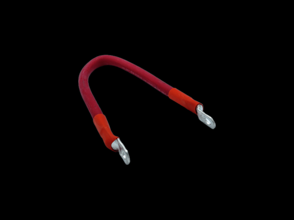 BATT CBL 2/0 TOP STD SMTH POS 17&#34; RED