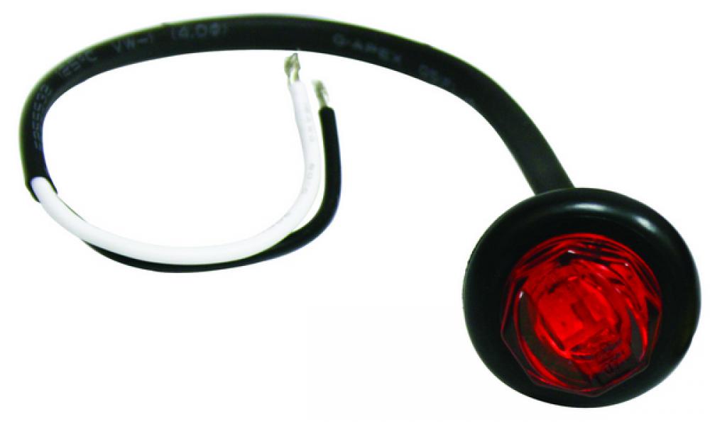 LED ROUND COMPACT MRK LAMP RED