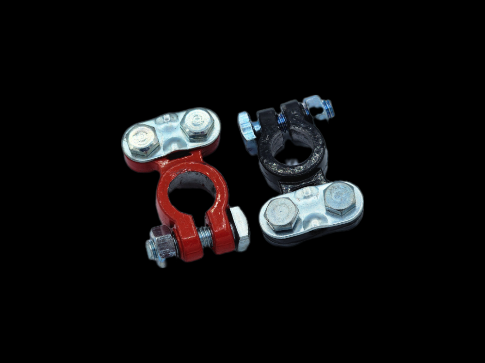 BATT TERM LEAD BLACK/RED UNIV FITS:2/0-6GA 2PK