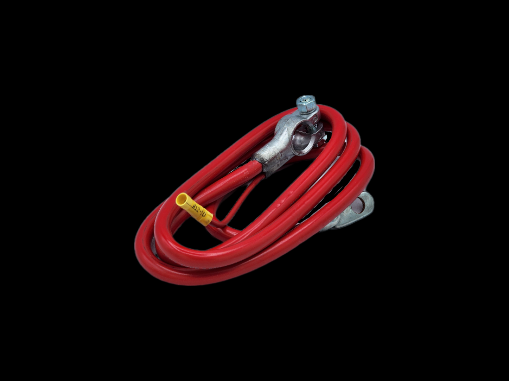 BATT CBL 4GA-TOP POST W/LEAD 53Inch RED