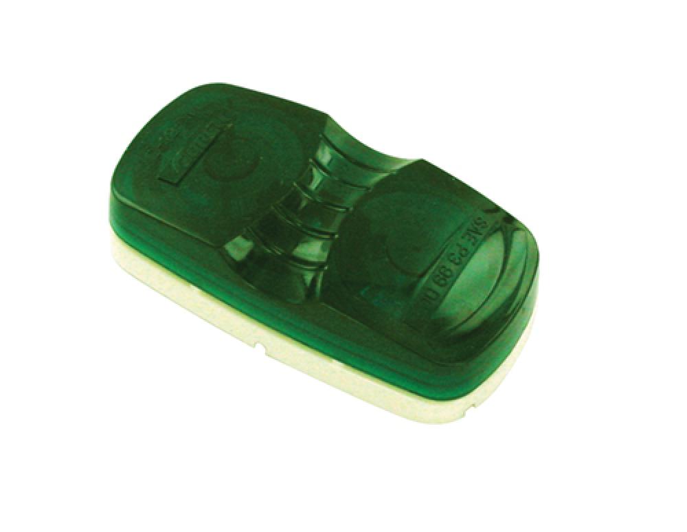 LMP MRK GRN 2X4 SQUCOR 2BULB WHT HSG