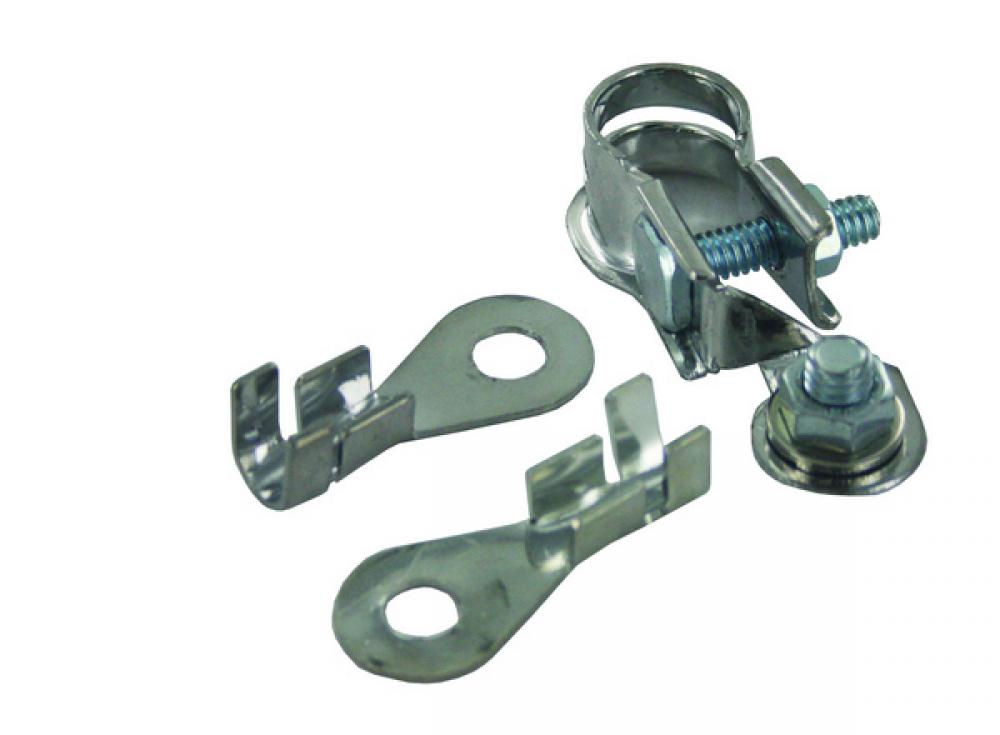 BATT TERM BRASS (NICKEL PLATED) UNIV 6-4GA WITH 2 LUGS 1 SET