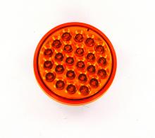 Techspan 735209 - LED LMP SLD AMB T/T ROUND 4Inch 24-DIODES